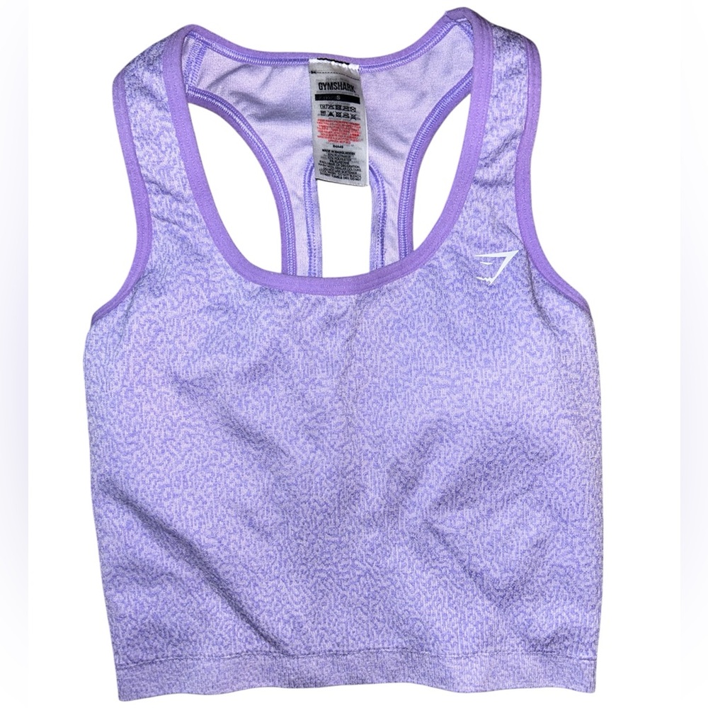 Gymshark Light Purple Top with Built-in Bra